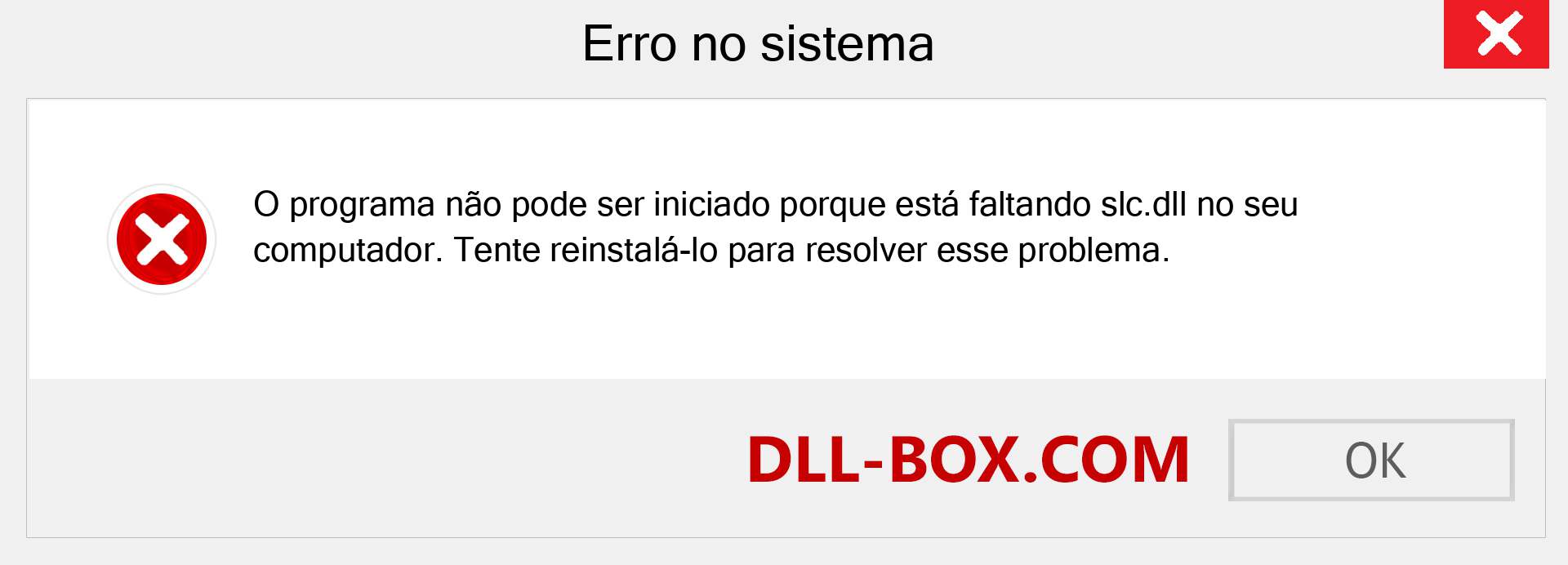 Arquivo slc.dll ausente ?. Download para Windows 7, 8, 10 - Correção de erro ausente slc dll no Windows, fotos, imagens